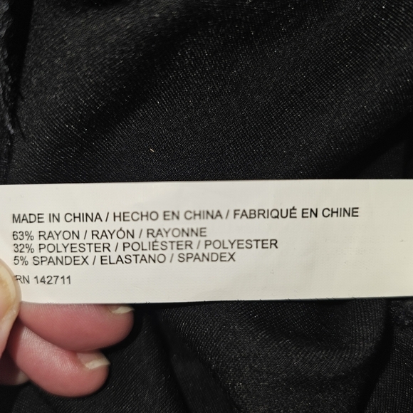 Eloquii Miracle Silver Studded Black Knit Pants in 26 - Picture 6 of 7